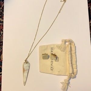 Hathorway set of two horn lucky necklace & earring